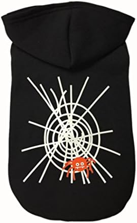 Puppy Clothes Halloween Spider Web Cool Cute Dog Pet Sweater Costume (XL, Black)