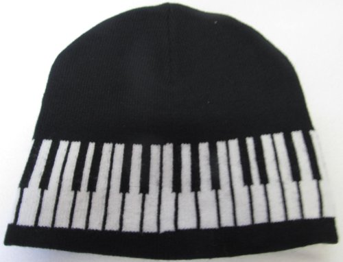 Black & White Piano Key/ Keyboard Hat