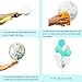 Snowflake Birthday Party Supplies Balloons 40 Pack 12 Inch White Light Aqua Blue Latex Balloons with Confetti Balloon for Baby Shower Winter Wonderland Party Decorations Christmas Party Favors