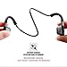 Bone Conduction Headphones Bluetooth Wireless Open Ear Headsets Lightweight Sweatproof Sport Headphones for Jogging Running Driving Cycling Compatible with iPhone Samsung Huawei (Black)