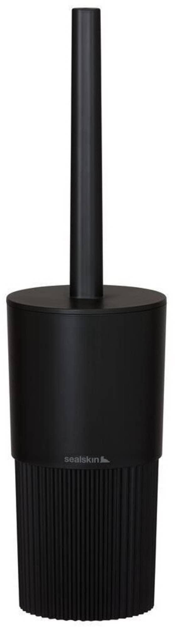 Sealskin Brave Toilet brush and holder freestanding Black, B x H x T: 105 x 400 x 105 mm