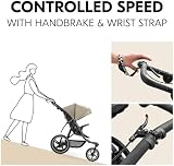 hauck Runner 3 Olive All-Terrain Stroller with Handbrake & XL Sunshade view 3