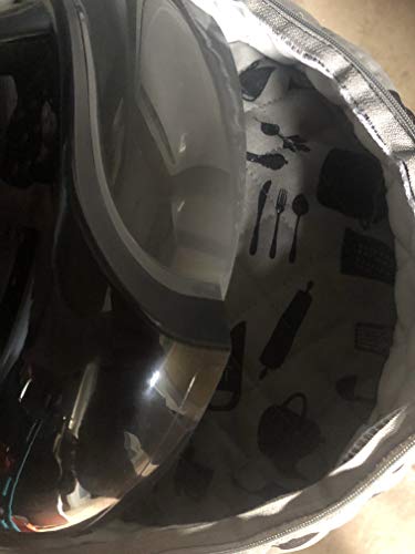 Pressure Cooker Cover - Custom Made Accessories - Fits 6.5 QT and 8 Qt. For Use With Ninja Foodi (Gray and Black - 6.5Qt. and 8 Qt) PATENT PENDING CUSTOM DESIGN - Thumbnail 3