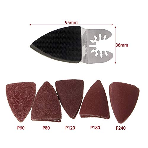 Algol - Sanding Paper+Finger Sanding Pad for Multifunction Oscillating Power Tool Fein Dremel Bosch - Thumbnail 2
