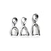 Linsoir Beads Metal Pinch Clip Bail Bead Pendant Connector Jewelry Findings Rhodium Plated 7X20mm Pack of 50