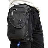 Hebetag Outdoor Motorcycle Bike Drop Leg Bag for Men Women Thigh Waist Fanny Pack Mens Multi-Function Outdoors Travel Sports Riding Cycling Fishing Camping Hiking