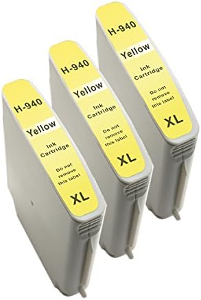 3 Yellow New 940 XL Y High Yield ink Cartridges for HP Officejet Pro 8000 8500 Premium A909a A811a A811a