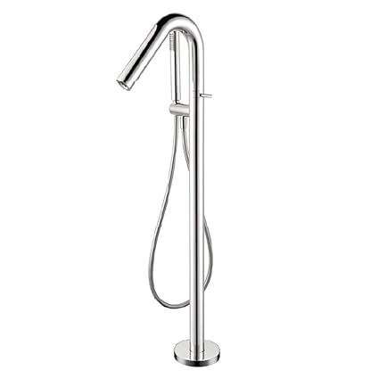 Hand Held Floor Standing Bathtub Faucet Simple Hand Held Shower