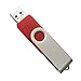 Enfain 512MB USB 2.0 Flash Drive Small Capacity Memory Stick Swivel Thumb Drive Multipack Pen Drives, with 12 Labels for Marking (10 Pack, Red)
