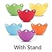 Amabest 6pcs Egg Poacher with Stand Design FDA Mini Silicone Egg Poacher Cups Egg Cooker No BPA Egg Bites Molds Poached Egg Maker Cups, for Microwave, Egg Poacher Pan, Egg Cookware, Stovetop