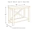 Signature Design by Ashley Abramsland Modern Farmhouse Console Sofa Table, White & Brown