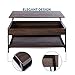 Sekey Home Lift Top Coffee Table, 2-Tier Cocktail Table with Hidden Storage for Living Room, Wood Look Accent Furniture,Smoky Oak
