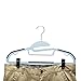 HOUSE DAY Black Plastic Finger Clips for Hangers, 20 Pack Pants Hanger Clips, Strong Pinch Grip Clips for Use with Slim-line Clothes Hangers, Clips for Velvet Hangers
