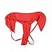 Rukisac Sexy Thong Men Elephant Underwear T-Back G-String Pants Christmas Gag Gift Funny(Red)