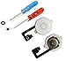 MMOBIEL Homebutton for iPhone 4 (White) Home Button with Flex Cable and Key Cap Assembly incl. 2 x screwdriver for easy installation
