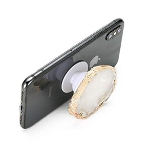 Crystal-Phone-Grip-Stand-Clear-Druzy-Healing-Natural-Stone-Crystal-Phone-Accessory-White