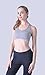 Queenie Ke Women's Medium Support Hand-Knited Nest Back Sport Fast Lane Bra Size M Color Grey Melange