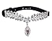 EXPAWLORER Black Small Fashion Jeweled Diamante Dog Cat Puppy Collars Necklace Style