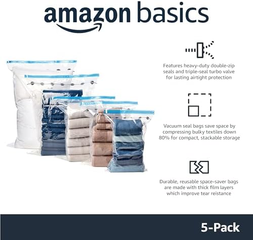 Amazon Basics Vacuum Compression Storage Bags