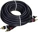 iMBAPrice  2RCA Male to 2RCA Male Home Theater Audio Cable - 25 Feet - Black primary