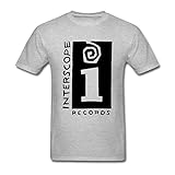 WANTAI Men's Interscope Records Custom Cool Tee Shirts
