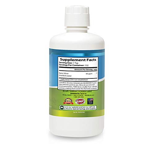 NutriNoche Colloidal Silver Mineral Liquid Supplement Daily Immune System Support Colloidal