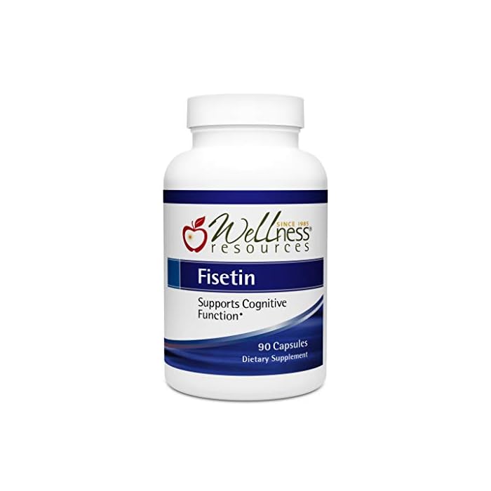 Wellness Resources Fisetin - Best Value (100mg, 90 Capsules) - Novusetin Supplement for Memory, Focus, Brain Health…