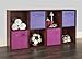ClosetMaid Cubeicals 8 Cube Storage Shelf Organizer Bookshelf, Stackable, Vertical or Horizontal, Easy Assembly, Wood, Dark Cherry Finish