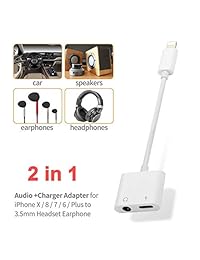 Adaptador de auriculares para teléfono Dongle 0.138 in adaptador divisor de auriculares