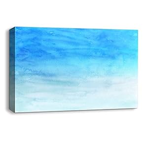 Canvas Wall Art Abstract Ink Feature Painting Artwork for Home Prints Framed - 12x18 inches