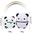 AOLIGE 2 PCs Squishies Slow Rising Jumbo Kawaii Cute Panda Creamy Scent Kids Party Toys Stress Reliever Toy