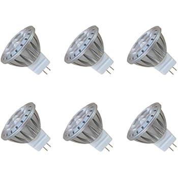 ALIDE MR11 GU4 Led Bulbs 6000K Daylight Cool Bright White 3W,Replace 20W 35W Halogen Equivalent,12V MR11 GU4 Low Voltage Bulb Spotlight for Outdoor Landscape Track Lighting,Not Dimmable,30 Deg,6 Pack