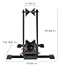 Reliancer Sports Foldable Alloy Bicycle Stand Bike Floor Parking Rack Steady Wheel Holder Fit 20″-29″ Bikes Indoor Home Garage Bike Storage Tires Rack Holder Blackthumb 1