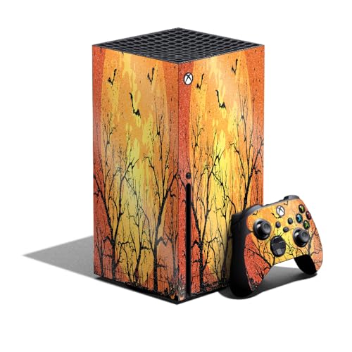 Glossy Glitter Gaming Skin Compatible with Xbox Series X Bundle - Hallowed Wood…