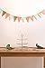 Paper Banner Flags Triangle Banner Flags for Wall Decor, Wedding Garland, Birthday Party, Baby Shower,Gold Glitter+Coral Pink+Mint Green,15 Pcs