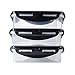 6 Pack Fitness Sure Seal Containers Square Clear/Black Set of 3