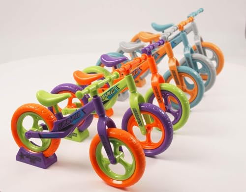 12 Pack Mini Assembly Balance Bike Toys, Bulk Party Favors and Birthday Return Gifts, Classroom Rewards, School Prizes, Mini Fidget Toys and Game Prizes for Children’s Goodie Bags