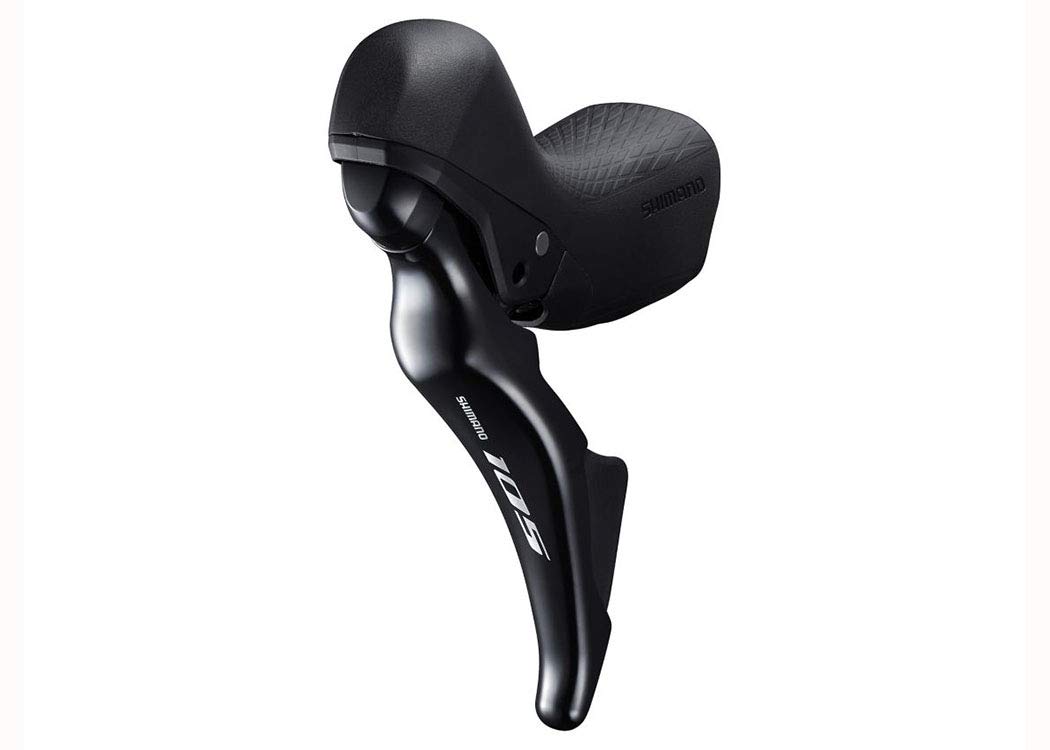 Shimano 105 ST-R7025 105 double hydraulic/mechanical STI lever, left hand, black