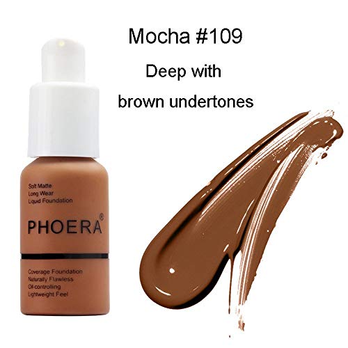 Ankooy Matte Oil Control Concealer Foundation Cream Liquid Foundation (#109)