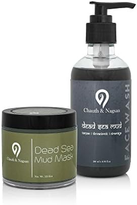 Chauth and Nagsan Natural Dead Sea Mud Facewash- 200 ML & Dead Sea Mud Mask- 125 Gm, Pack of 2