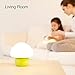 emoi Multicolor Rechargeable LED Baby Night Light, Silicone Cute Mushroom Night Lamp, Romantic Dim Mood Light with Tap Control (H0022G)