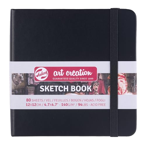 Talens Art Creation 絵を描く手帳 ターレンス アートクリエーション TACスケッチブック 120mm×120mm 黒