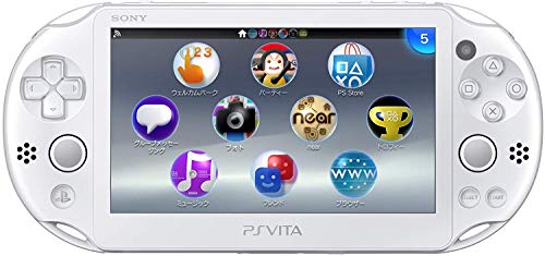 Sony Playstation Vita Wi-Fi 2000 Series with AC Adapter and Silicon Joystick Covers (Renewed) (Crystal White) - Thumbnail 2