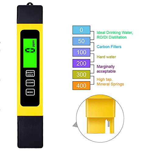 Hofun TDS Meter Digital Water Quality Tester, TDS, Temperature