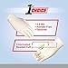 1st Choice Ivory Latex 3.5 Mil Thick Disposable Gloves, Medium, Case of 1000 - Industrial, Powder Free, Value Series