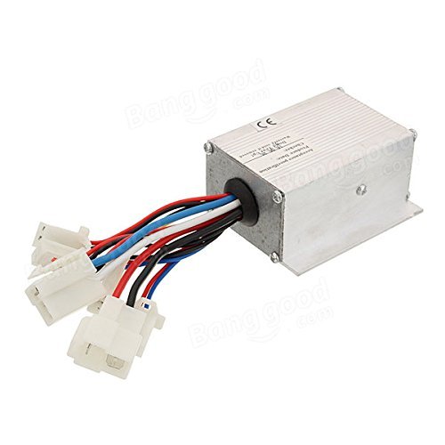 Oda Motorcycle Brush Speed Controller + Scooter Throttle Twist Grips with Keys Motorbike Powersports Waterproof Electric Parts 24V 250W