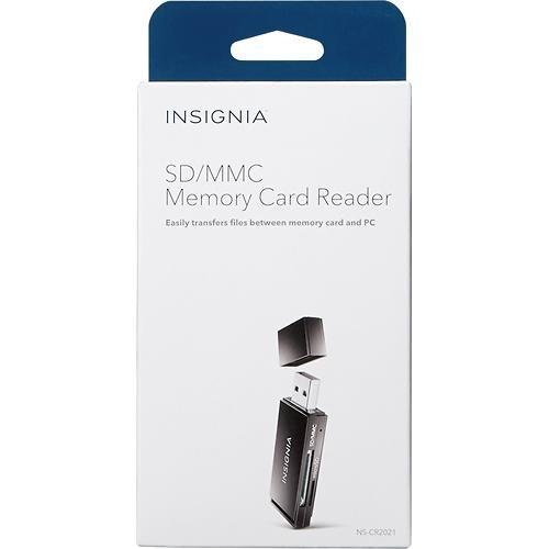 Insignia USB 2.0 SD/Memory Card Reader SD, SDXC, SDHC, microSD