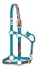 Weaver Leather Paisley Adjustable Nylon Horse Nylon Horse Halter, Average, Pink/Turquoise