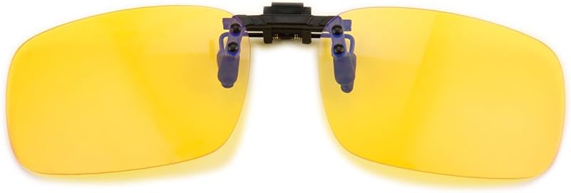 Gudzws Clip on Anti Blue Light Filter Glasses UV Blocking Anti Eye Strain Unisex