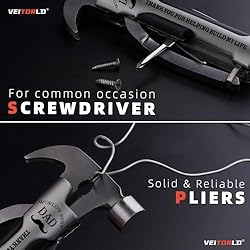 VEITORLD All in One Survival Tools Hammer Multitool
